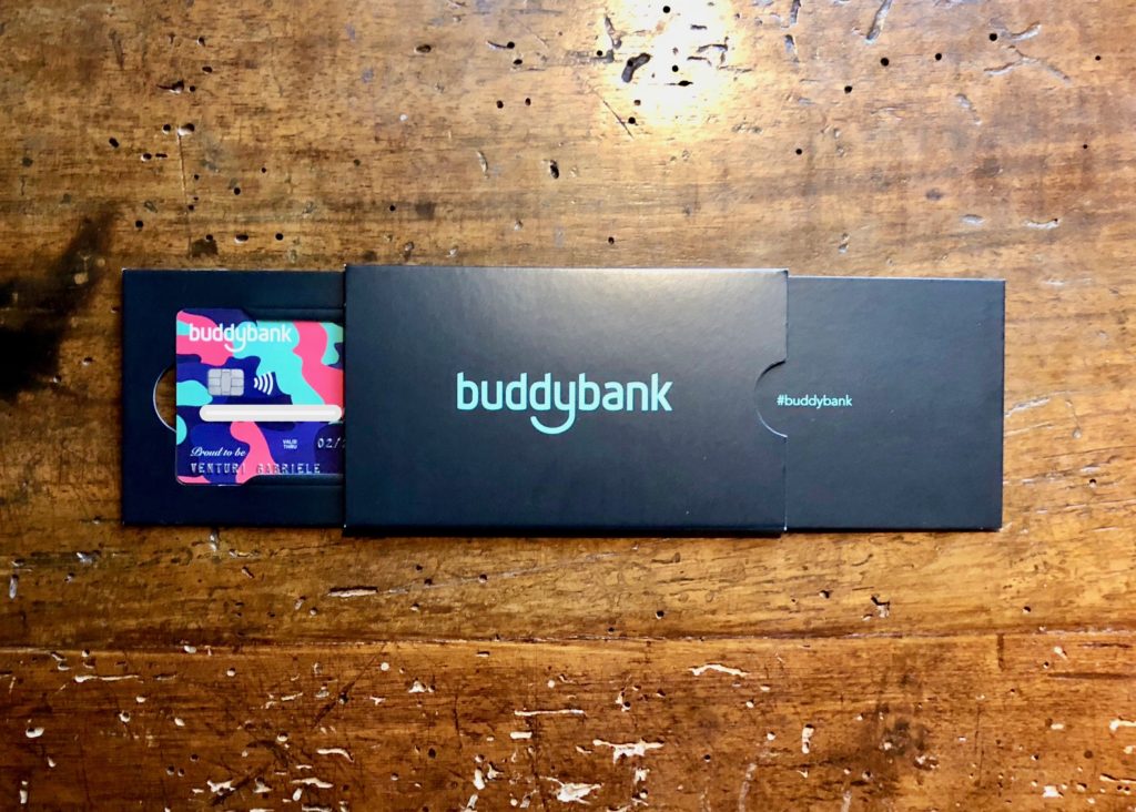 Buddybank carta spedita